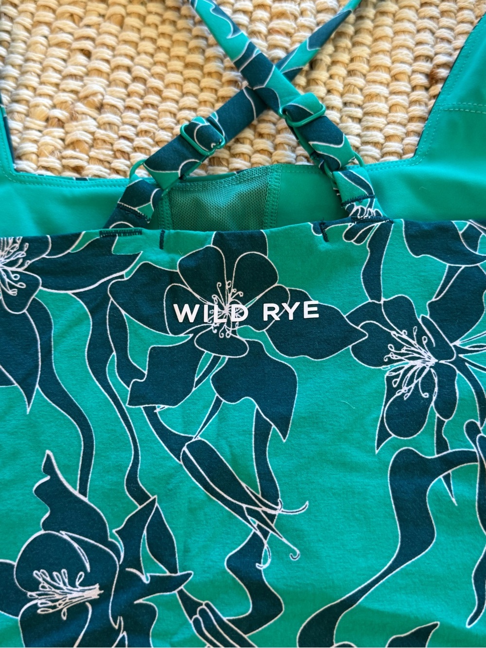 Wild Rye Parker Action green and Black Dress in ALHAMBRA AQUILA BLOOM size 4 - Picture 5 of 9